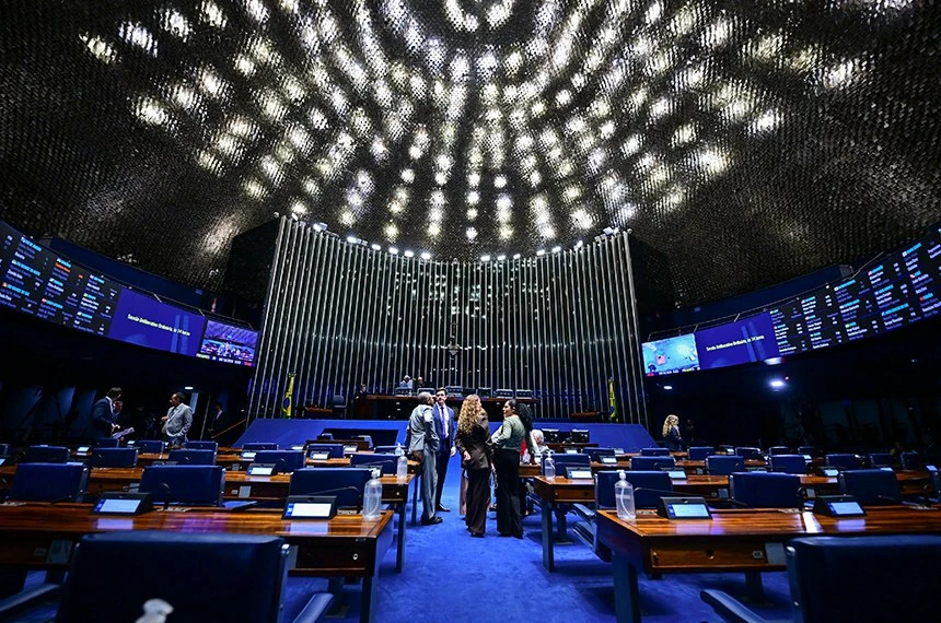 Plenário do Senado Federal, onde a emenda do fim da escala 6x1 foi aprovada